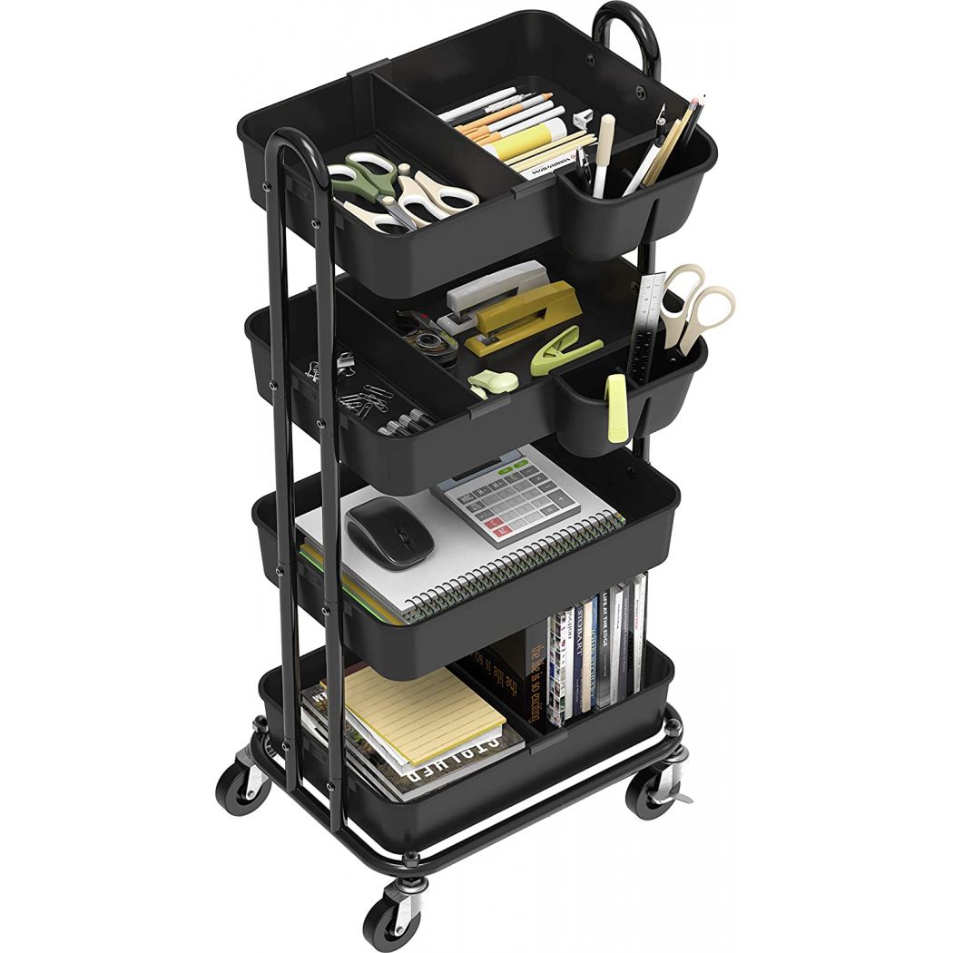 Multifunctional Rolling Dividers and Hanging Salon Trolley